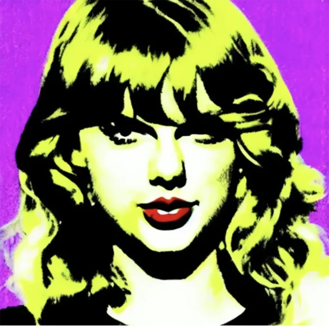 Taylor Swift in the style of Andy Warhol     35